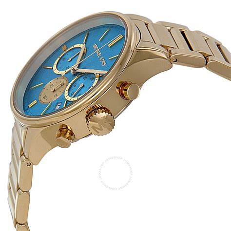 michael kors chronograph watch not working|michael kors turquoise face watch.